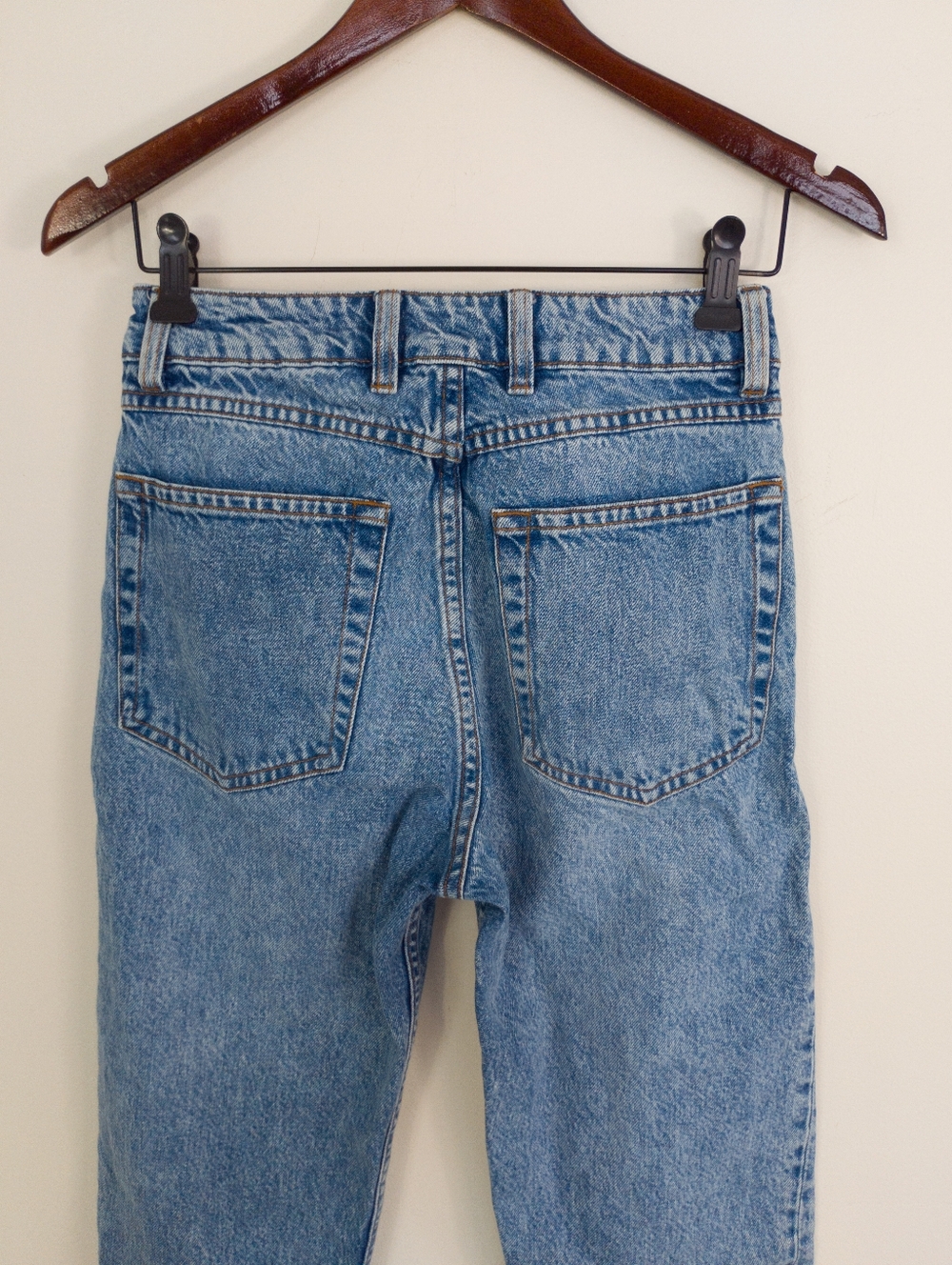Decade Studio Alex Slim Tapered Non Stretch Denim Jeans 27 Raw Hem Cropped - Picture 11 of 11